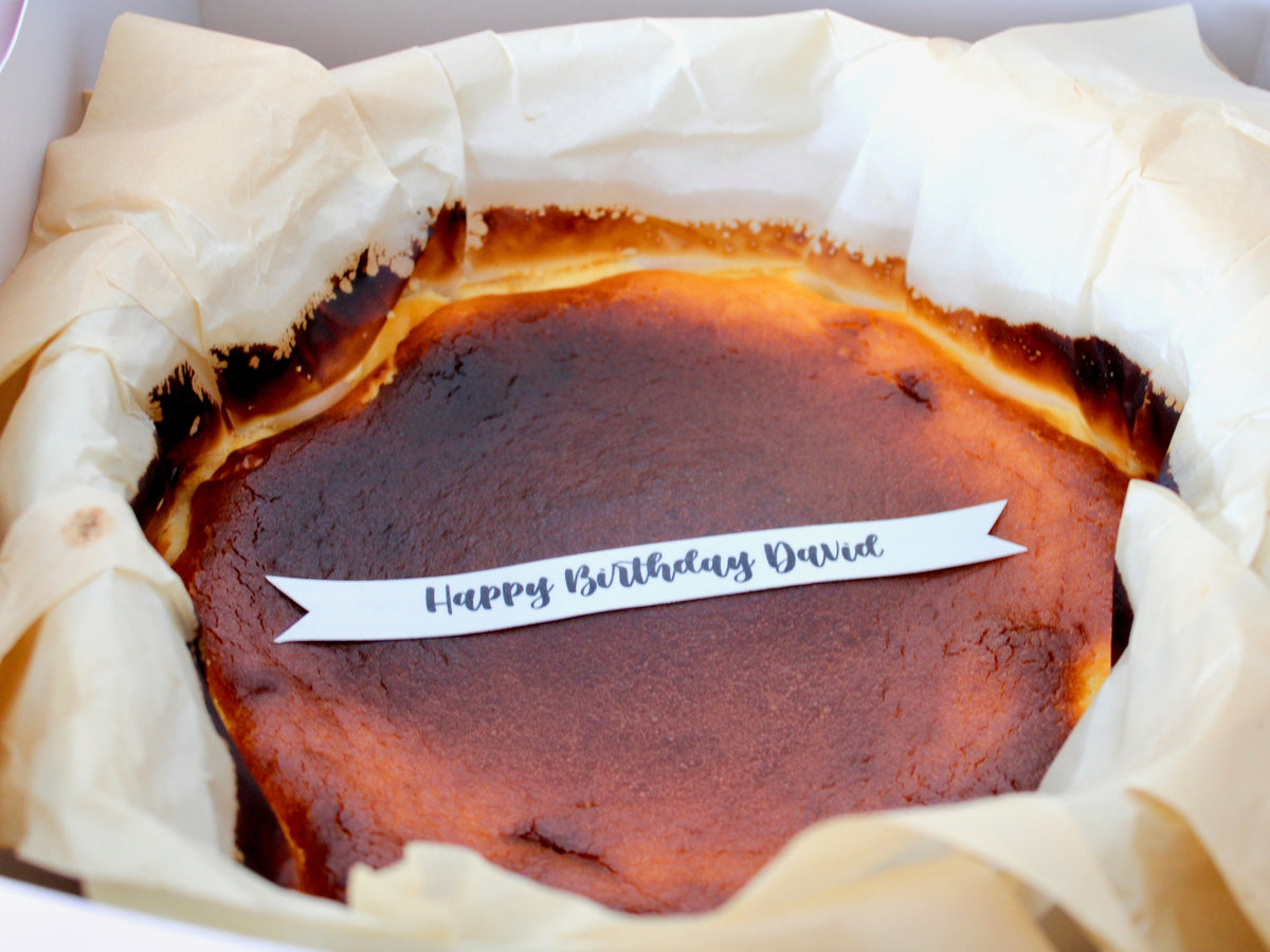 Classic Burnt Basque Cheesecake | Noughts & Crosses Cake Boutique