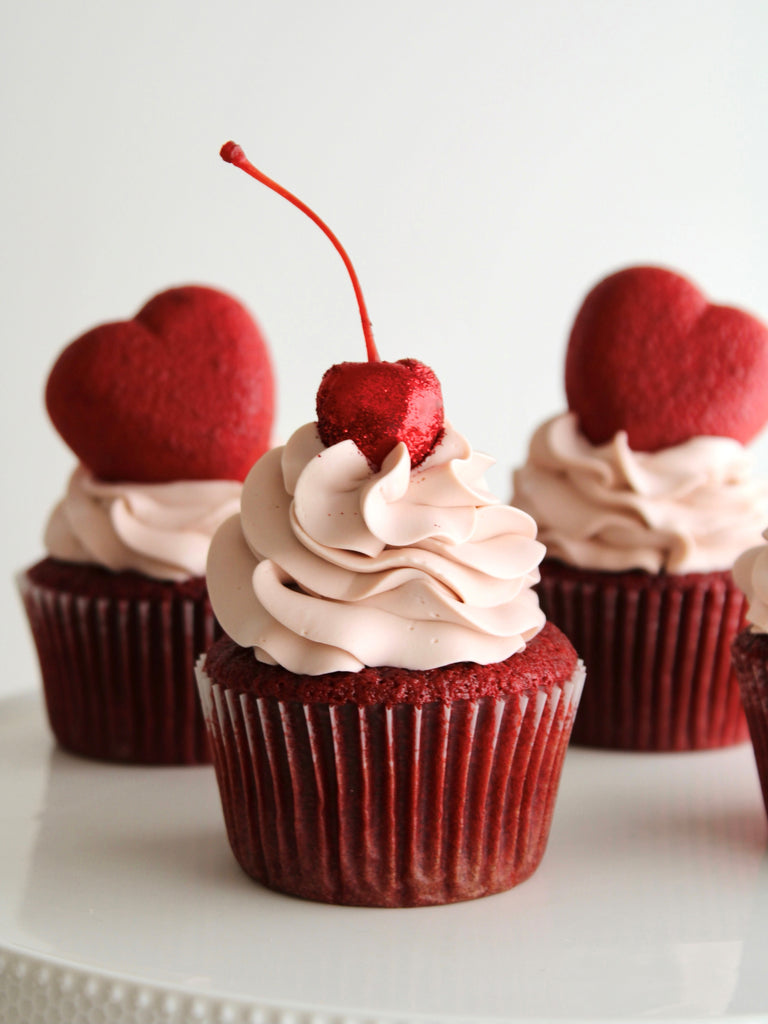Red Velvet Valentines Day Cupcakes