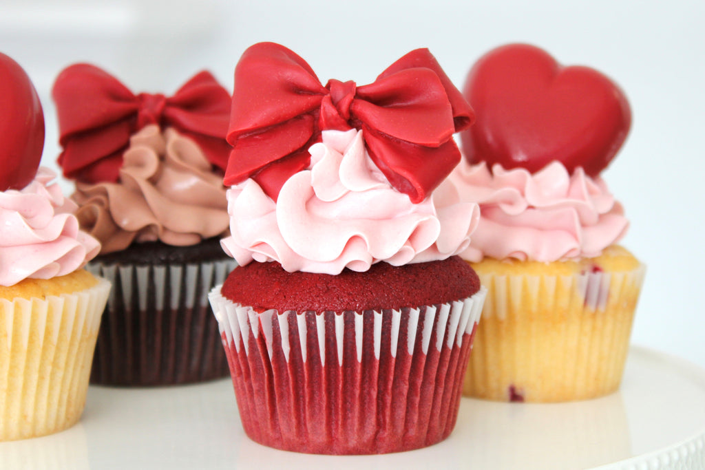 Valentine's Day Cupcakes - Assorted Box of 4