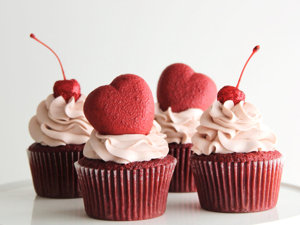Red Velvet Valentines Day Cupcakes